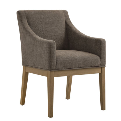 Modway - Alton Fabric Upholstered Dining Armchair by Modway  Living Room Sofas and Armchairs Brown - EEI-7058-MOC-NAT