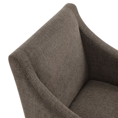 Modway - Alton Fabric Upholstered Dining Armchair by Modway  Living Room Sofas and Armchairs Brown - EEI-7058-MOC-NAT