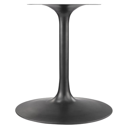 Modway - Lippa 48" Round Pedestal Solid Wood Dining Table by Modway  Bar and Dining Bar and Dining Tables Black - EEI-7070-BLK-WAL