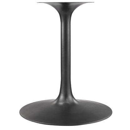 Modway - Lippa 60" Round Pedestal Solid Wood Dining Table by Modway  Bar and Dining Bar and Dining Tables Black - EEI-7071-BLK-WAL