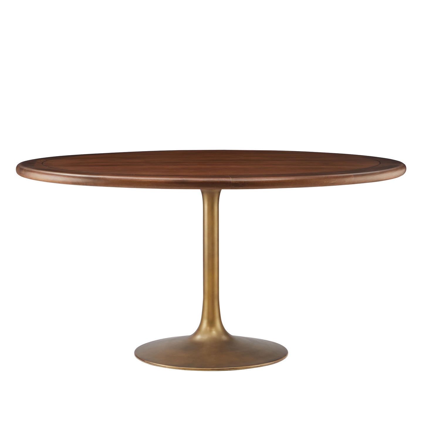 Modway - Lippa 60" Round Pedestal Solid Wood Dining Table by Modway  Bar and Dining Bar and Dining Tables Brown - EEI-7071-BRA-WAL