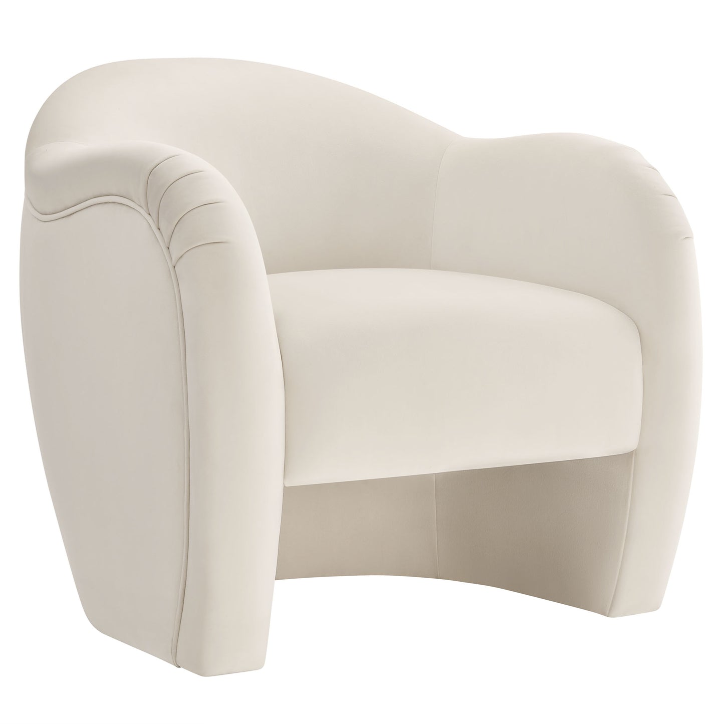 Modway - Compose Performance Velvet Accent Chair by Modway  Living Room Sofas and Armchairs White - EEI-7074-ALA
