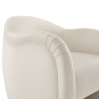 Modway - Compose Performance Velvet Accent Chair by Modway  Living Room Sofas and Armchairs White - EEI-7074-ALA