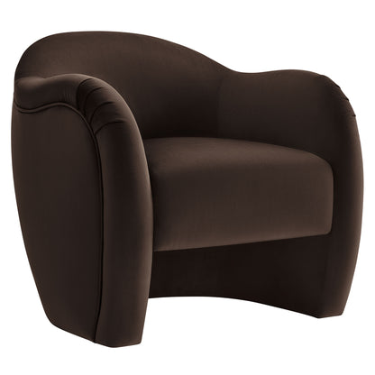 Modway - Compose Performance Velvet Accent Chair by Modway  Living Room Sofas and Armchairs Brown - EEI-7074-CHB