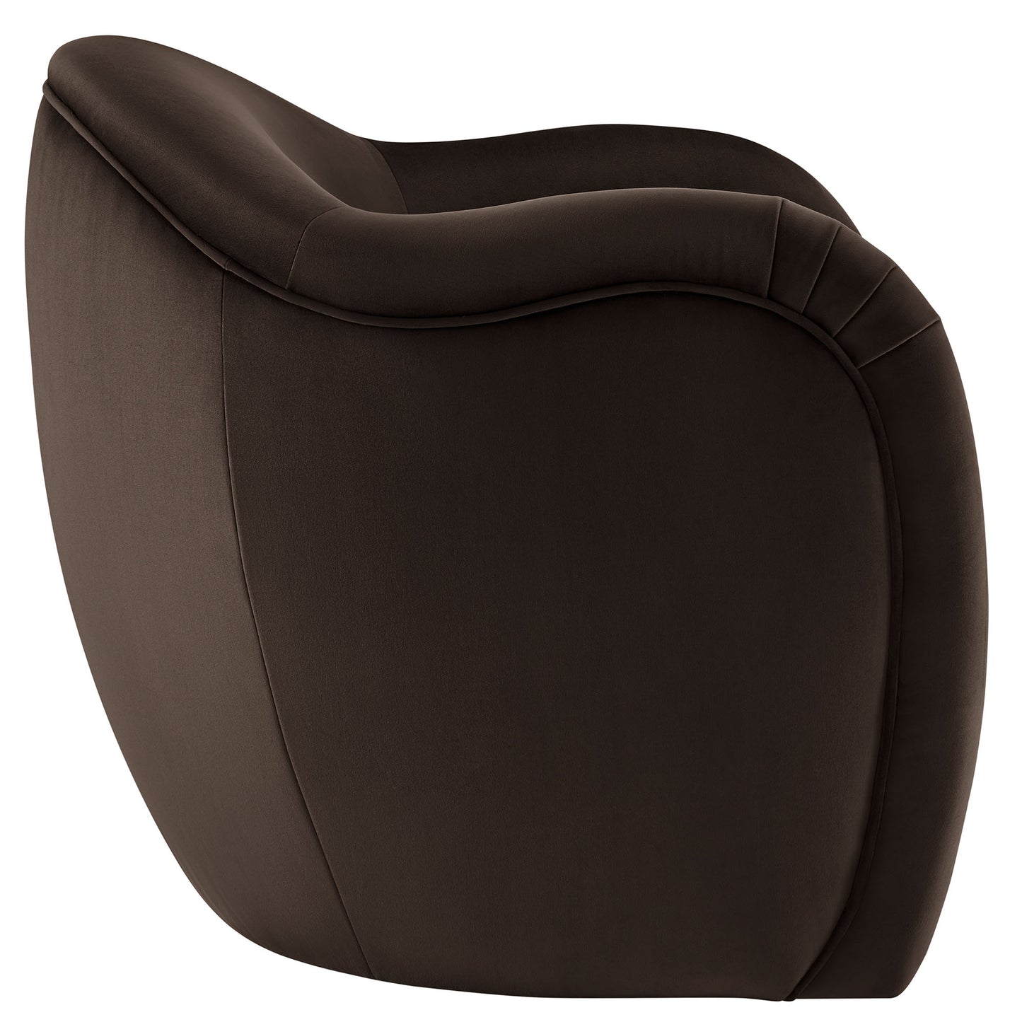 Modway - Compose Performance Velvet Accent Chair by Modway  Living Room Sofas and Armchairs Brown - EEI-7074-CHB