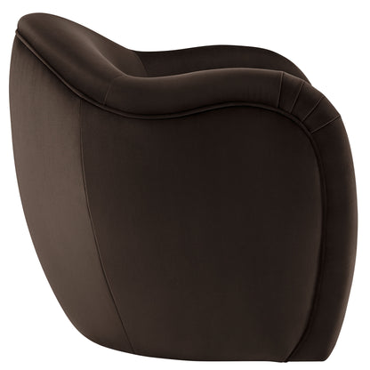 Modway - Compose Performance Velvet Accent Chair by Modway  Living Room Sofas and Armchairs Brown - EEI-7074-CHB