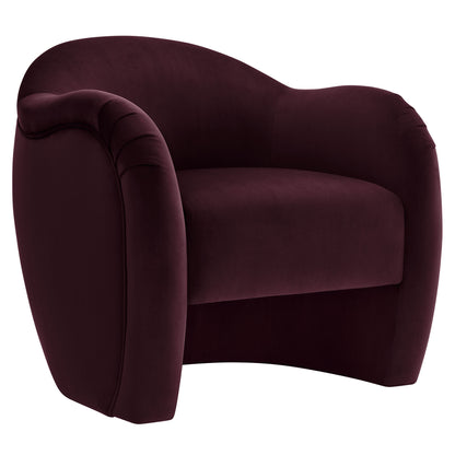 Modway - Compose Performance Velvet Accent Chair by Modway  Living Room Sofas and Armchairs Purple - EEI-7074-MUL