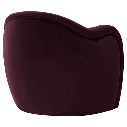Modway - Compose Performance Velvet Accent Chair by Modway  Living Room Sofas and Armchairs Purple - EEI-7074-MUL