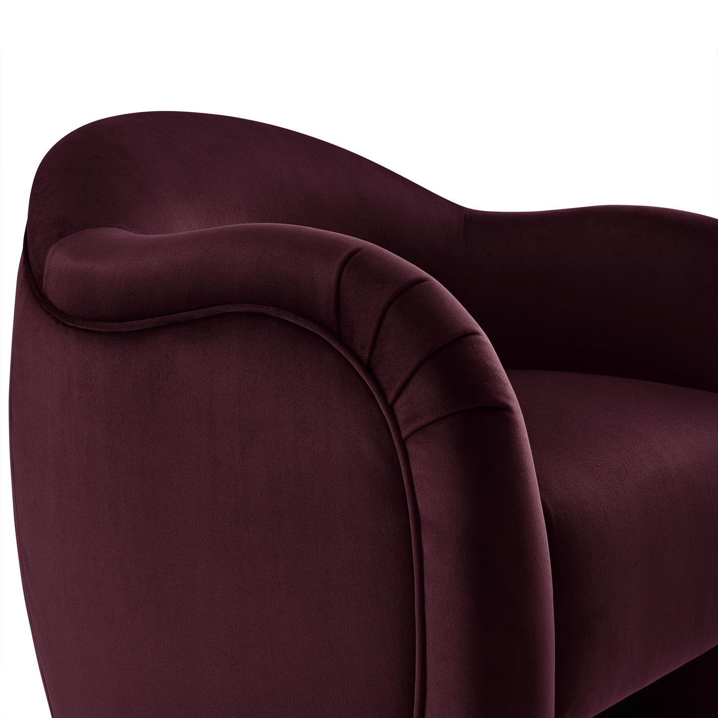 Modway - Compose Performance Velvet Accent Chair by Modway  Living Room Sofas and Armchairs Purple - EEI-7074-MUL