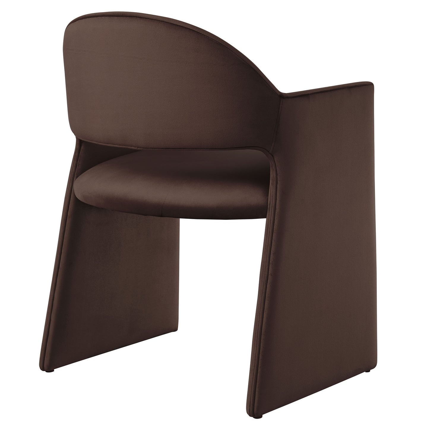 Modway - Talia Performance Velvet Dining Armchair by Modway  Bar and Dining Dining Chairs Brown - EEI-7081-CHB