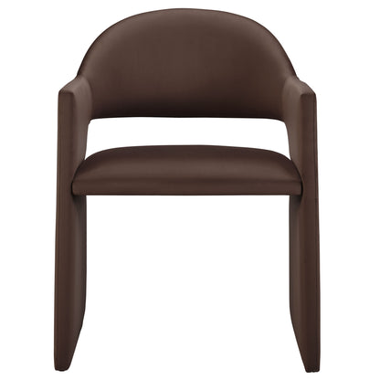 Modway - Talia Performance Velvet Dining Armchair by Modway  Bar and Dining Dining Chairs Brown - EEI-7081-CHB
