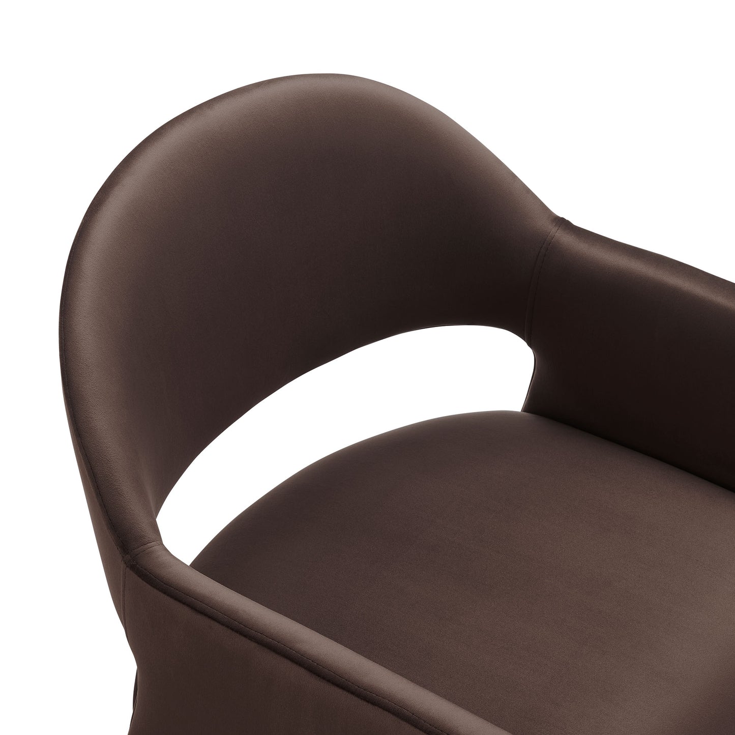 Modway - Talia Performance Velvet Dining Armchair by Modway  Bar and Dining Dining Chairs Brown - EEI-7081-CHB