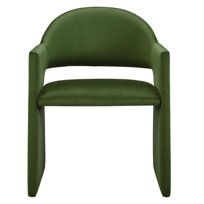 Modway - Talia Performance Velvet Dining Armchair by Modway  Bar and Dining Dining Chairs Green - EEI-7081-MOG