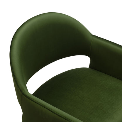 Modway - Talia Performance Velvet Dining Armchair by Modway  Bar and Dining Dining Chairs Green - EEI-7081-MOG