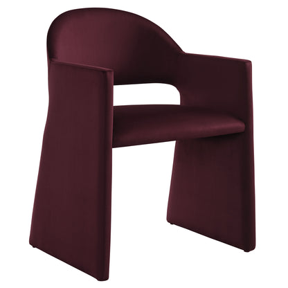 Modway - Talia Performance Velvet Dining Armchair by Modway  Bar and Dining Dining Chairs Red - EEI-7081-MUL