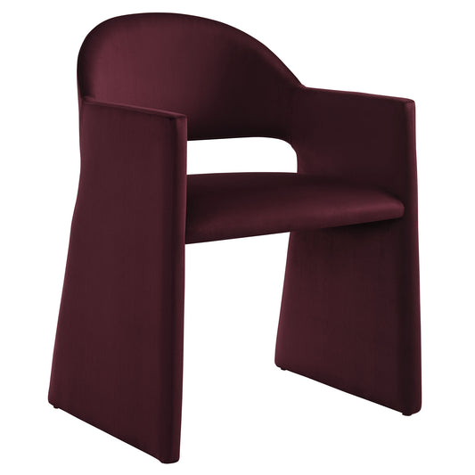 Modway - Talia Performance Velvet Dining Armchair by Modway  Bar and Dining Dining Chairs Red - EEI-7081-MUL