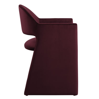Modway - Talia Performance Velvet Dining Armchair by Modway  Bar and Dining Dining Chairs Red - EEI-7081-MUL
