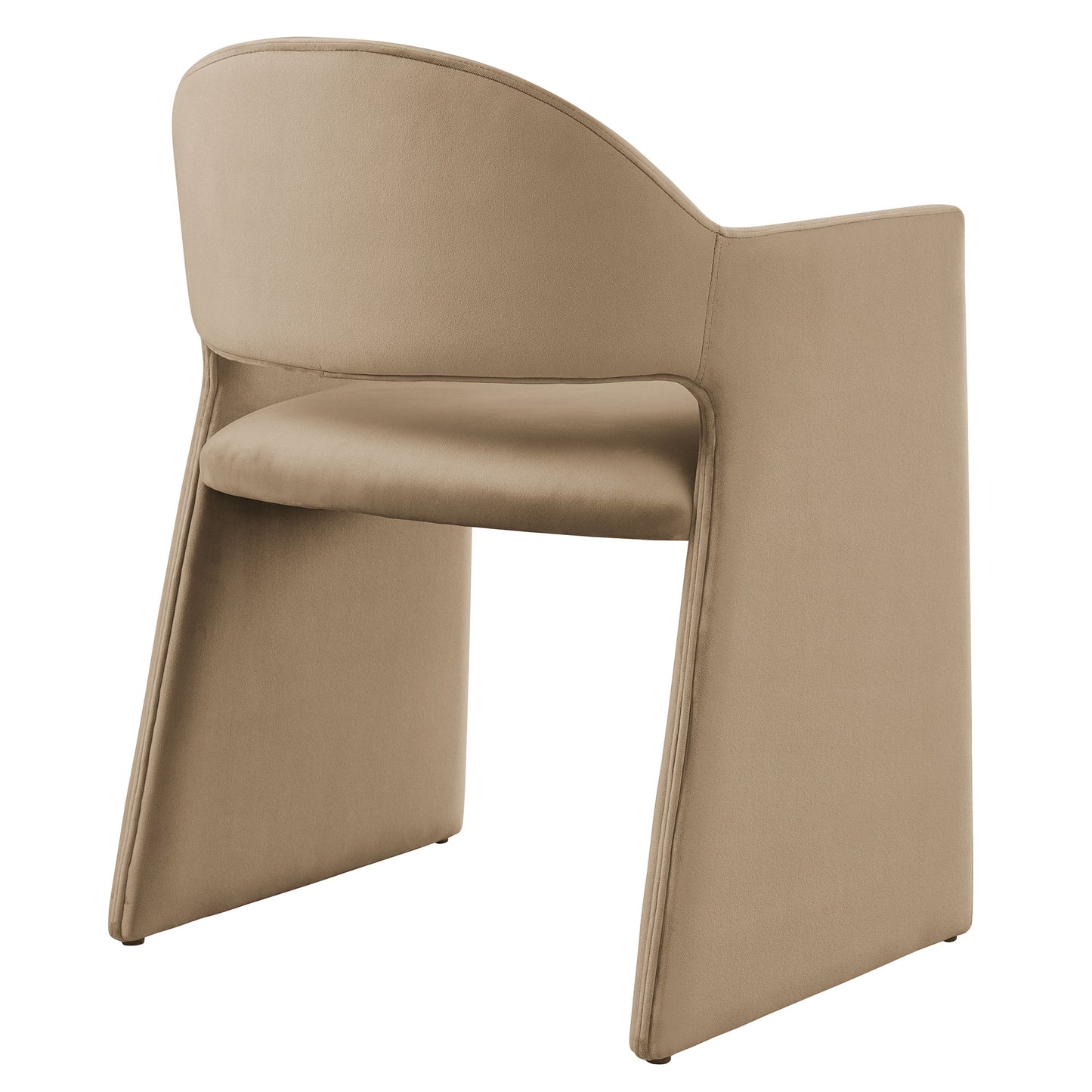 Modway - Talia Performance Velvet Dining Armchair by Modway  Bar and Dining Dining Chairs Brown - EEI-7081-TAU