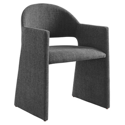 Modway - Talia Upholstered Fabric Dining Armchair by Modway  Bar and Dining Dining Chairs Gray - EEI-7082-CHA