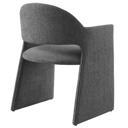 Modway - Talia Upholstered Fabric Dining Armchair by Modway  Bar and Dining Dining Chairs Gray - EEI-7082-CHA