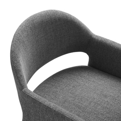 Modway - Talia Upholstered Fabric Dining Armchair by Modway  Bar and Dining Dining Chairs Gray - EEI-7082-CHA