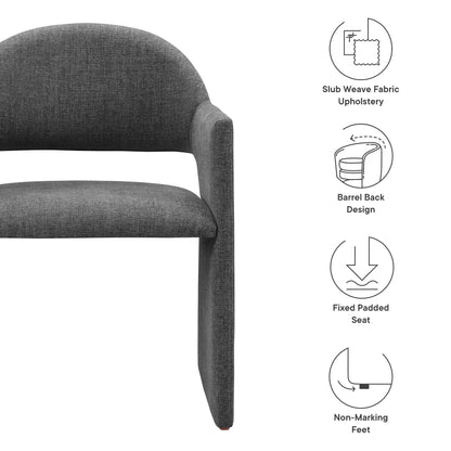 Modway - Talia Upholstered Fabric Dining Armchair by Modway  Bar and Dining Dining Chairs Gray - EEI-7082-CHA