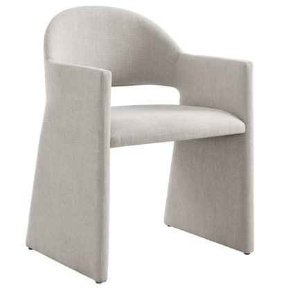 Modway - Talia Upholstered Fabric Dining Armchair by Modway  Bar and Dining Dining Chairs Gray - EEI-7082-LIN