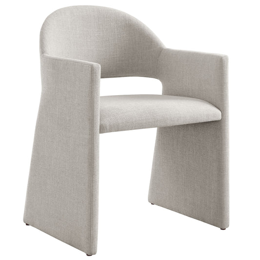 Modway - Talia Upholstered Fabric Dining Armchair by Modway  Bar and Dining Dining Chairs Gray - EEI-7082-LIN