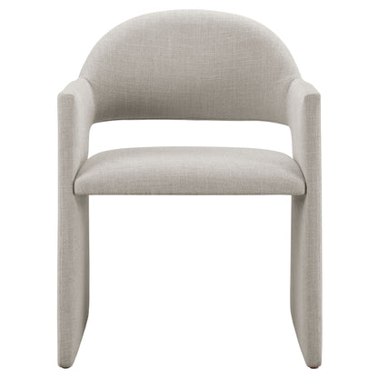 Modway - Talia Upholstered Fabric Dining Armchair by Modway  Bar and Dining Dining Chairs Gray - EEI-7082-LIN