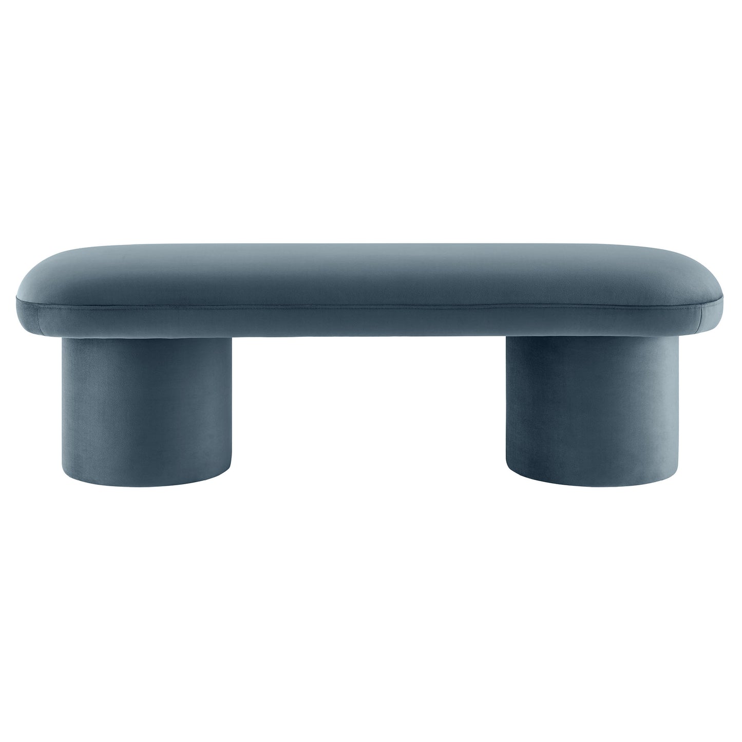 Modway - Orla Performance Velvet Bench by Modway  Living Room Benches and Stools Blue - EEI-7083-CAB