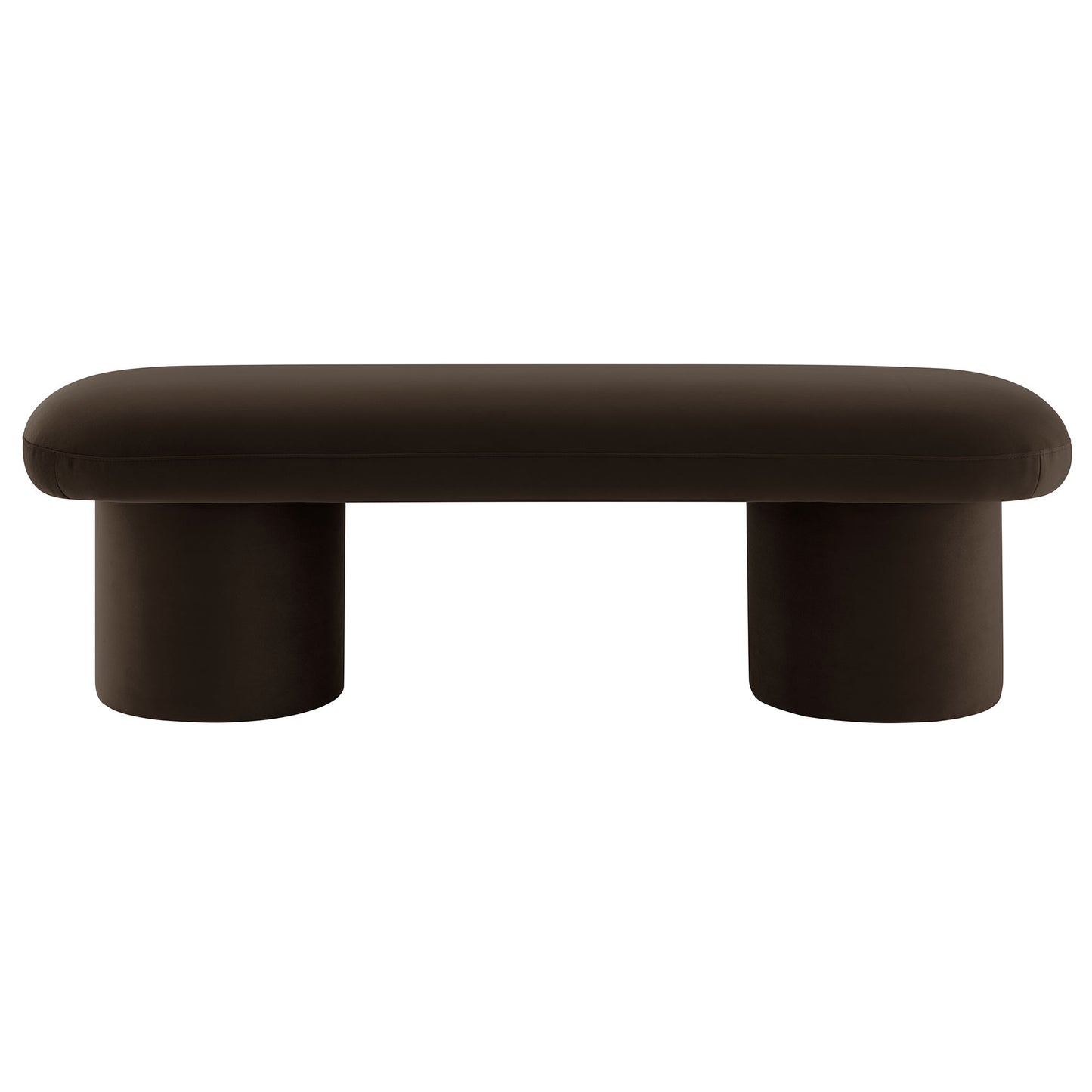 Modway - Orla Performance Velvet Bench by Modway  Living Room Benches and Stools Brown - EEI-7083-CHB