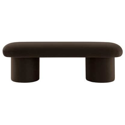 Modway - Orla Performance Velvet Bench by Modway  Living Room Benches and Stools Brown - EEI-7083-CHB