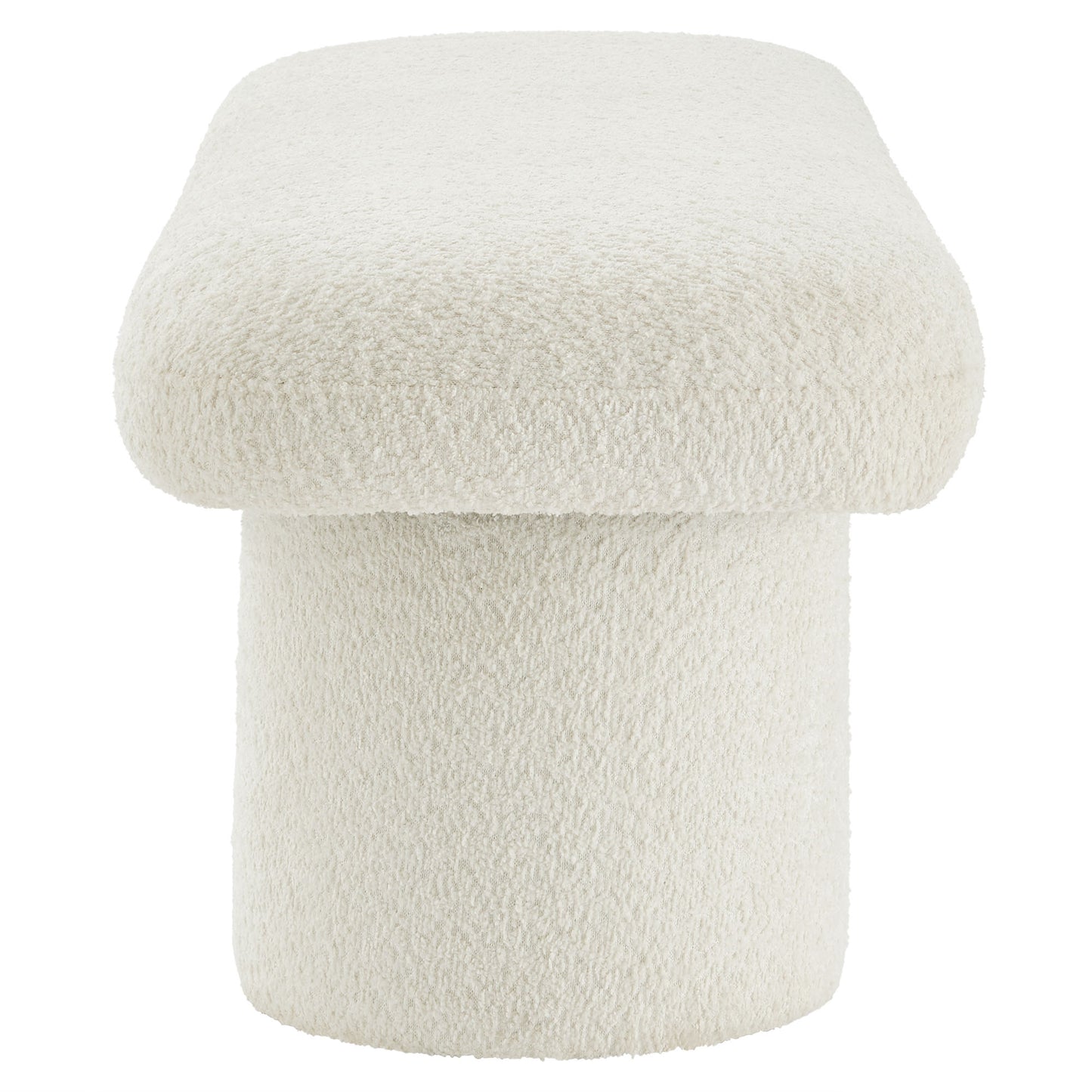 Modway - Orla Chenille Upholstered Bench by Modway  Living Room Benches and Stools White - EEI-7084-CRE