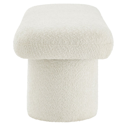 Modway - Orla Chenille Upholstered Bench by Modway  Living Room Benches and Stools White - EEI-7084-CRE