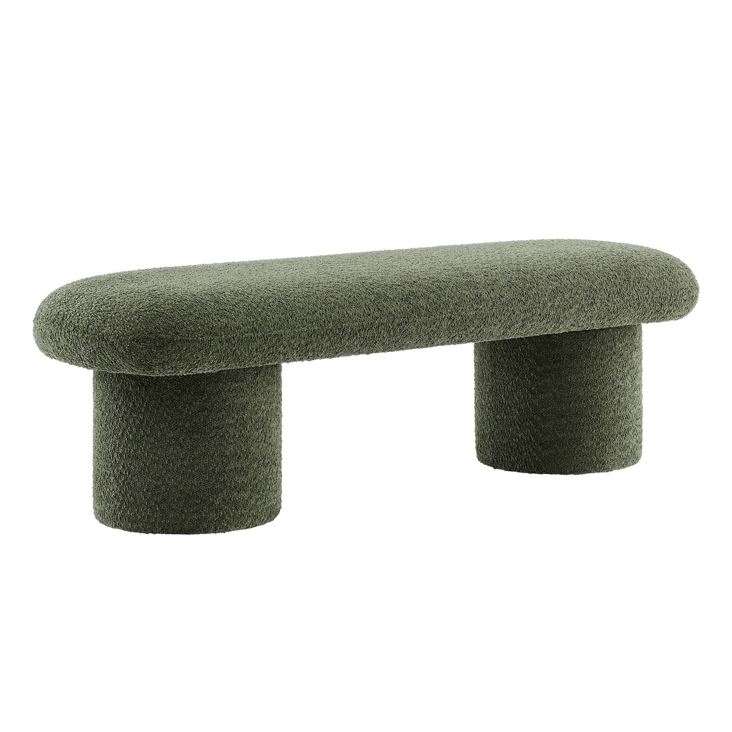 Modway - Orla Chenille Upholstered Bench by Modway  Living Room Benches and Stools Green - EEI-7084-SGE