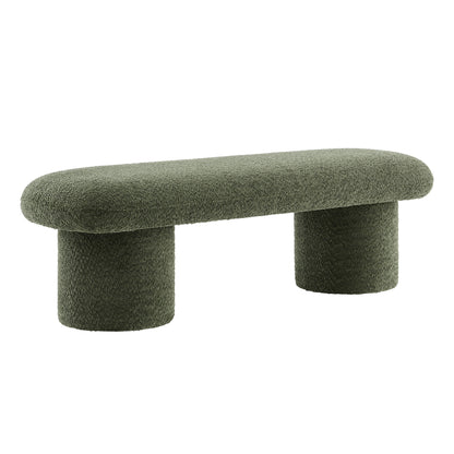 Modway - Orla Chenille Upholstered Bench by Modway  Living Room Benches and Stools Green - EEI-7084-SGE