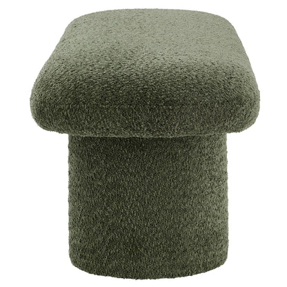 Modway - Orla Chenille Upholstered Bench by Modway  Living Room Benches and Stools Green - EEI-7084-SGE