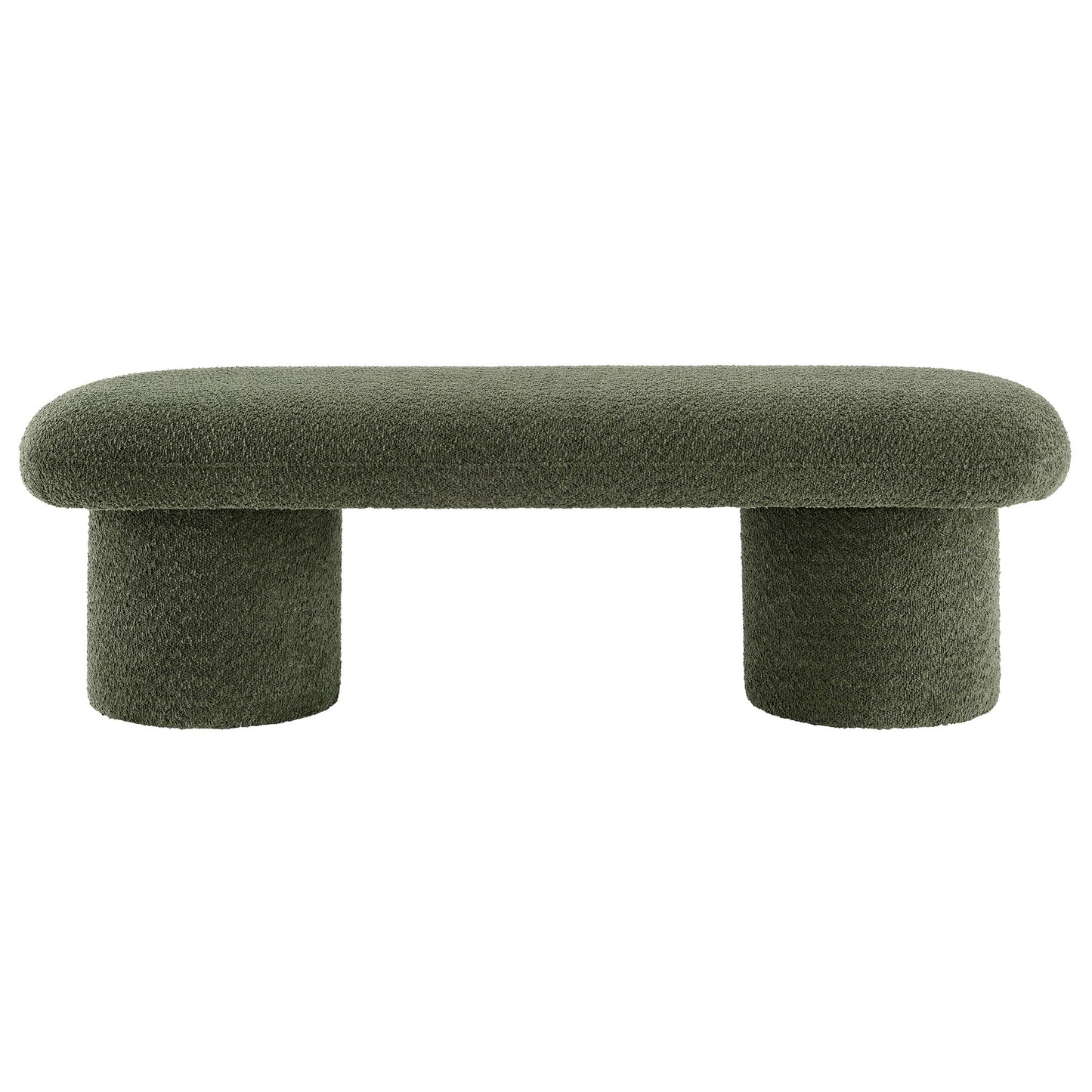 Modway - Orla Chenille Upholstered Bench by Modway  Living Room Benches and Stools Green - EEI-7084-SGE