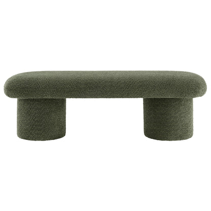 Modway - Orla Chenille Upholstered Bench by Modway  Living Room Benches and Stools Green - EEI-7084-SGE