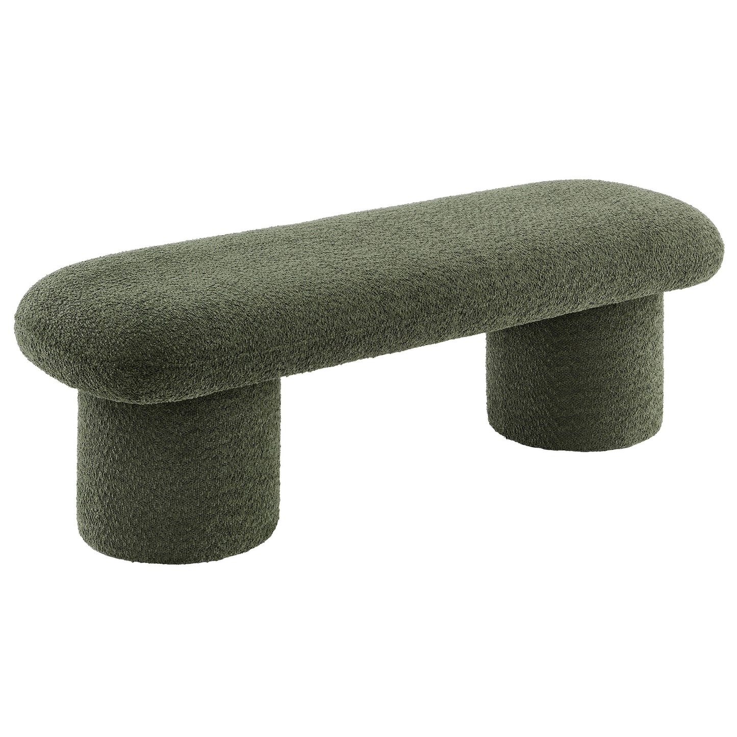 Modway - Orla Chenille Upholstered Bench by Modway  Living Room Benches and Stools Green - EEI-7084-SGE