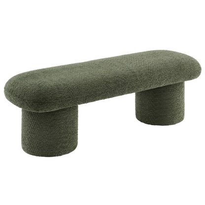 Modway - Orla Chenille Upholstered Bench by Modway  Living Room Benches and Stools Green - EEI-7084-SGE