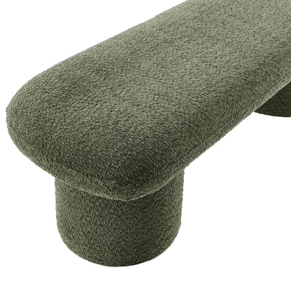 Modway - Orla Chenille Upholstered Bench by Modway  Living Room Benches and Stools Green - EEI-7084-SGE