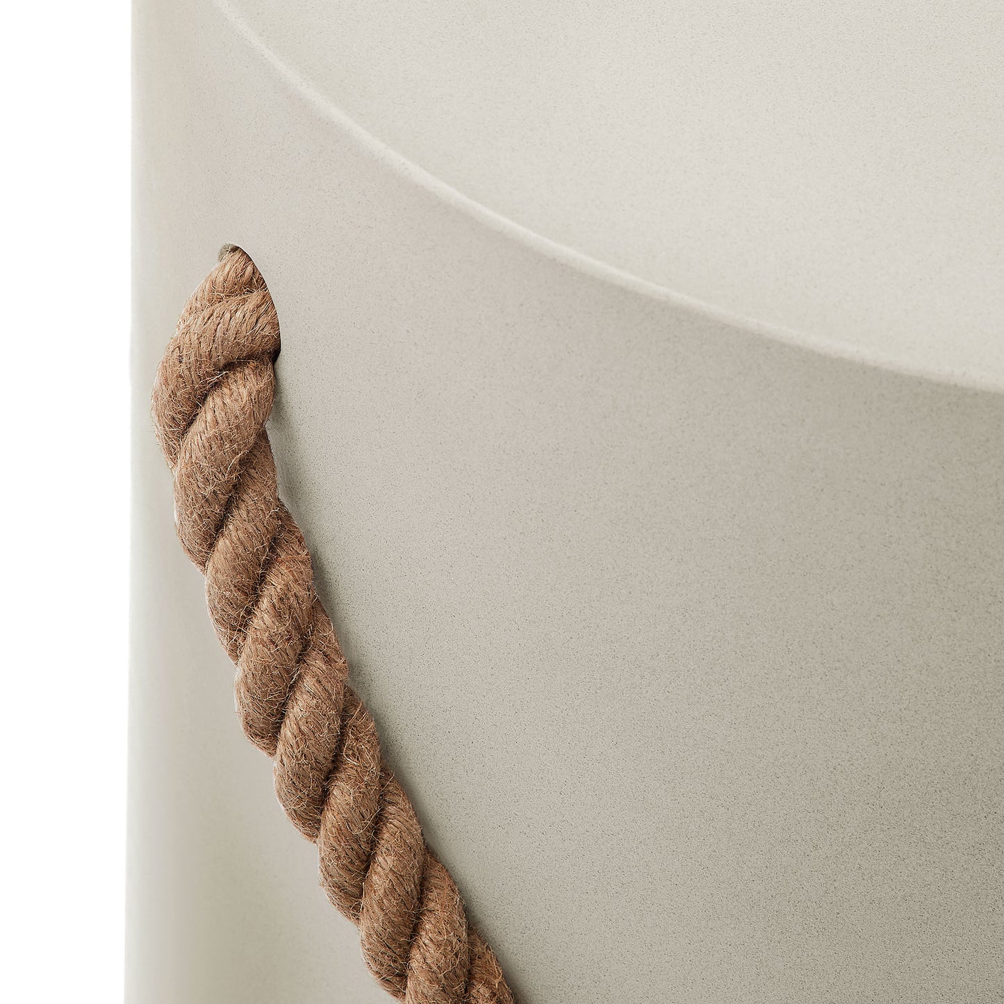 Modway - Isera Indoor - Outdoor Patio Rope Concrete Side Table Stool by Modway  Outdoor Furniture Bar and Dining Gray - EEI-7089-LGR