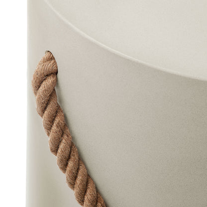 Modway - Isera Indoor - Outdoor Patio Rope Concrete Side Table Stool by Modway  Outdoor Furniture Bar and Dining Gray - EEI-7089-LGR