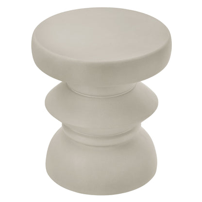 Modway - Terza Indoor - Outdoor Patio Concrete Side Table by Modway  Living Room Tables Gray - EEI-7090-LGR