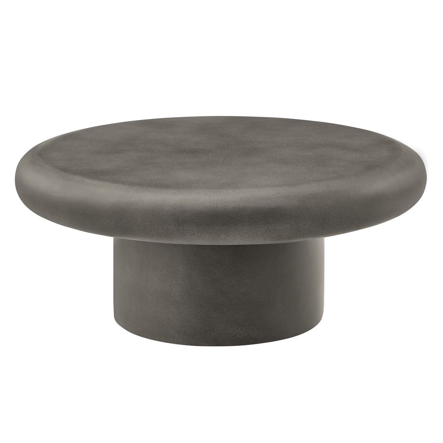 Modway - Argos Indoor - Outdoor Patio Concrete Round Coffee Table by Modway  Outdoor Furniture Bar and Dining Gray - EEI-7092-GRY
