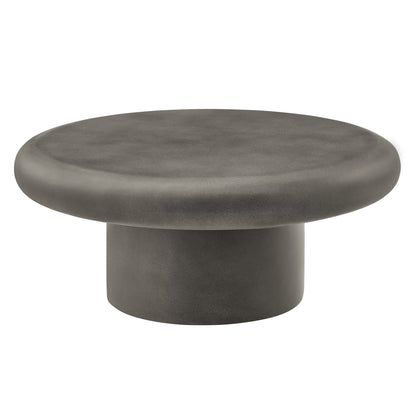 Modway - Argos Indoor - Outdoor Patio Concrete Round Coffee Table by Modway  Outdoor Furniture Bar and Dining Gray - EEI-7092-GRY