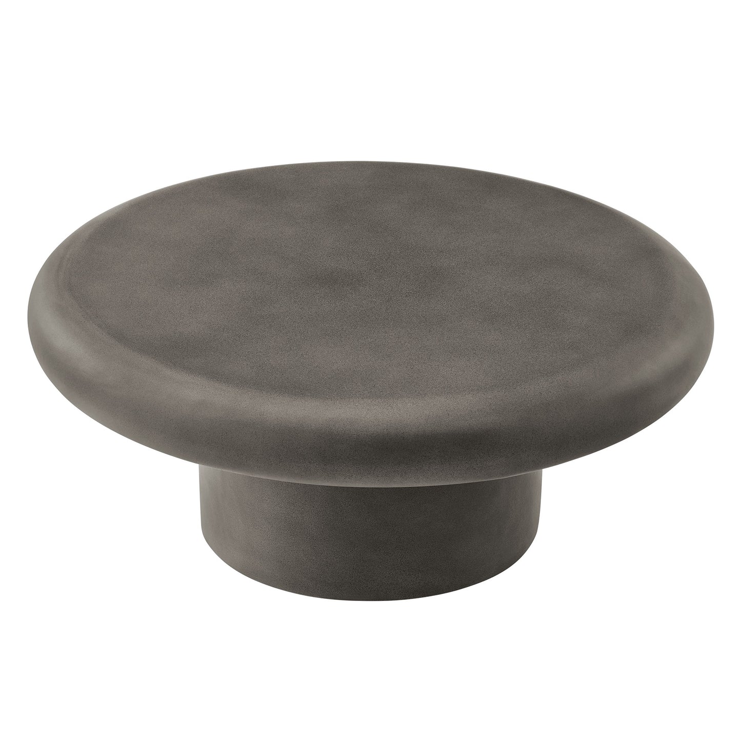 Modway - Argos Indoor - Outdoor Patio Concrete Round Coffee Table by Modway  Outdoor Furniture Bar and Dining Gray - EEI-7092-GRY