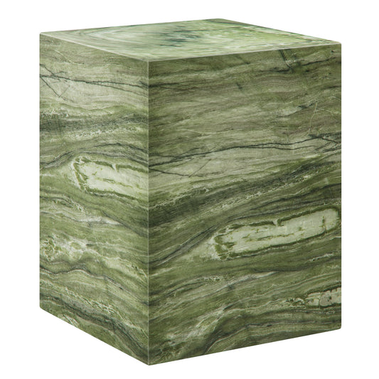 Modway - Jordana Square Plinth Indoor - Outdoor Patio Concrete Side Table by Modway  Outdoor Furniture Bar and Dining Green - EEI-7096-GRN