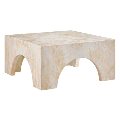 Modway - Valen Indoor - Outdoor Patio Arched Concrete Coffee Table by Modway  Outdoor Furniture Bar and Dining Yellow - EEI-7097-HYX
